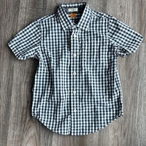 Tailor Vintage Navy and White Plaid Kids Shirt